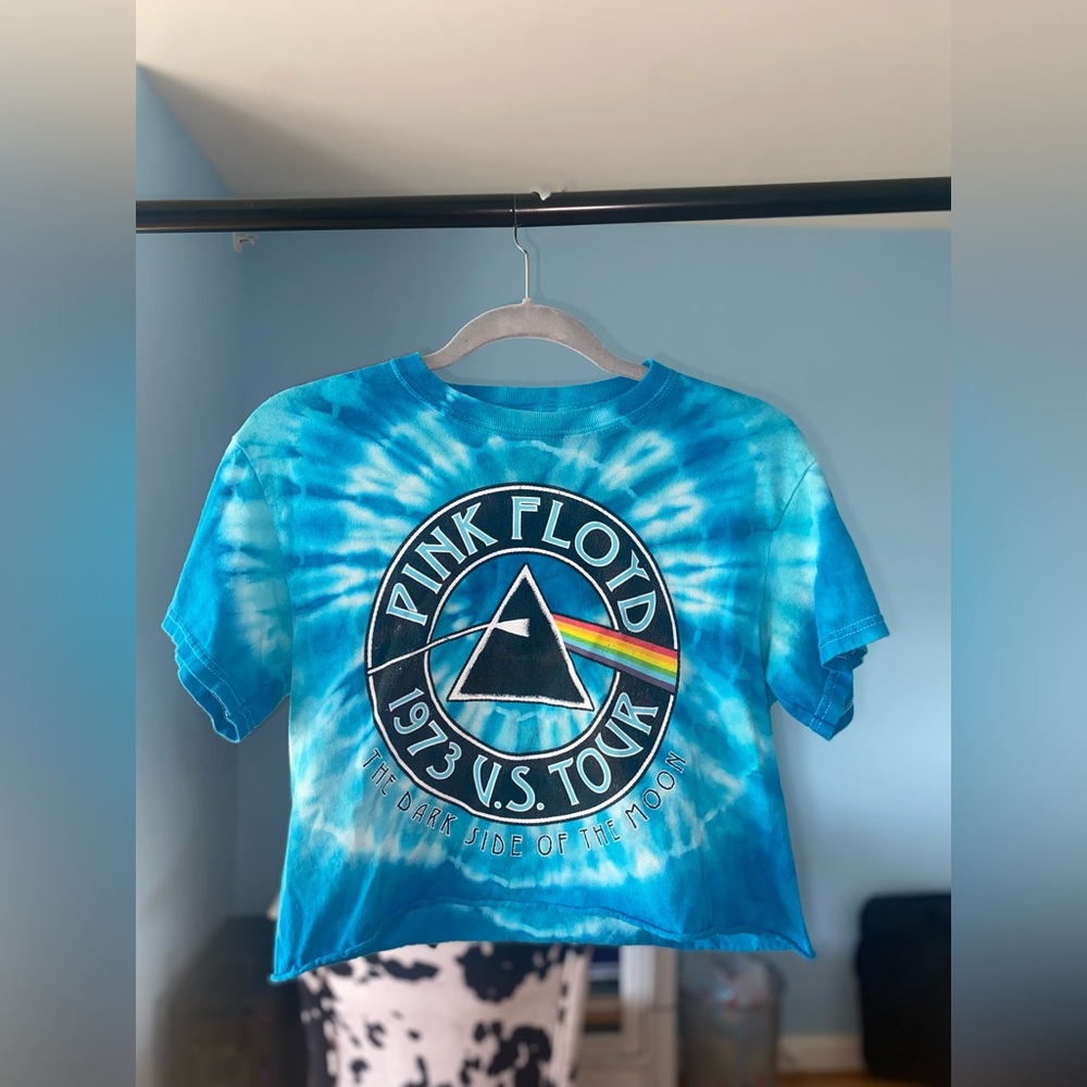 Pink Floyd Tie Dye Crop Top